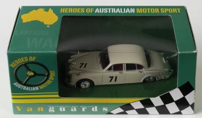 JAGUAR: A NOS 1:43 scale Vanguards Models Jaguar Mk II ATCC 1963 #71 Bob Jane die-cast model