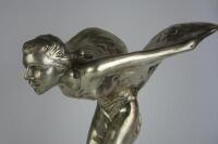 ROLLS-ROYCE: A large showroom proportion 'Spirit of Ecstasy' after Sykes, mounted on marble base (49cm high) - 4