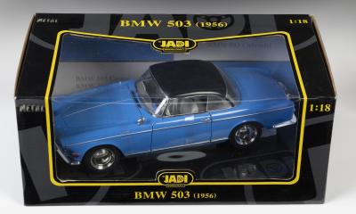 BMW: A NOS 1:18 scale Jadi BMW 1956 503 die-cast model with opening doors & bonnet