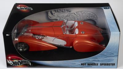 SPEEDSTER: A NOS 1:18 scale Hot Wheels Speedster die-cast model with opening bonnet & doors