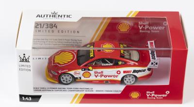 FORD: A NOS 1:43 scale Authentic Collectables Ford Mustang GT #12 2020 Fabian Coulthard die-cast model numbered 121/384 Limited Edition