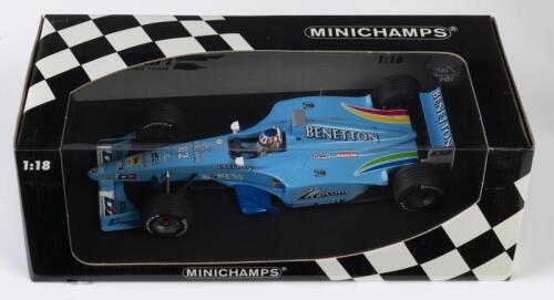 BENETTON: A NOS 1:18 scale Minichamps Formula 1 Benetton Playlife 2000 Showcar A. Wurz 1 of 996 die-cast model