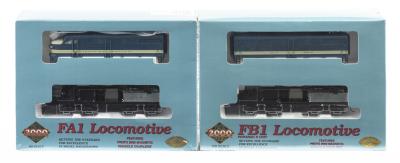 LOCOMOTIVES: A NOS sealed Proto 2000 Electric HO scale "Missouri Pacific" FA1 #325 & FB1 #325-B Locomotives