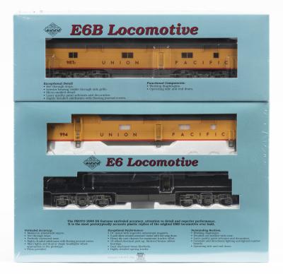 LOCOMOTIVES: A NOS sealed Proto 2000 Electric HO scale "Union Pacific" E6 Locomotive #994 & E6B Locomotive #987c