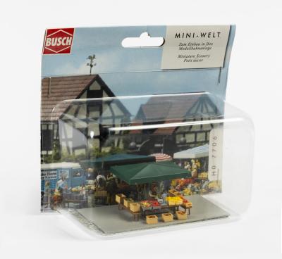 SCENERY: A NOS Busch HO scale Market Stall Fruit & Vegetables