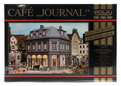 BUILDING KIT: A NOS Pola HO scale 2 Storey Corner Building CafÃ© "Journal" Sealed Model Kit