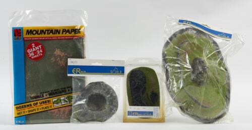 LAND FORMS: 4 NOS ER D&Atilde;&copy;cor Pre Cast Decorated Landforms & Mountain Paper