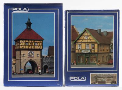 BUILDING KITS: 2 NOS Pola HO scale sealed building kits