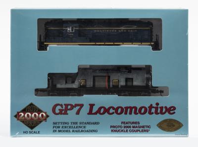 LOCOMOTIVE: A NOS sealed Proto 2000 Electric HO scale "Baltimore & Ohio" GP7 Locomotive #730