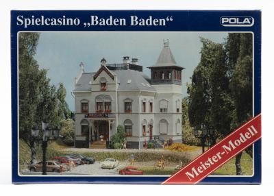 BUILDING KIT: A NOS Pola HO scale Casino Building "Baden Baden" Sealed Model Kit