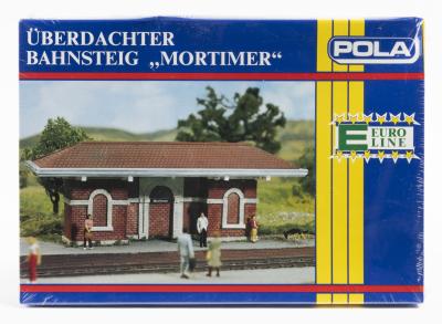 BUILDING KIT: A NOS Pola HO scale Waiting Shelter "Mortimer" Sealed Model Kit