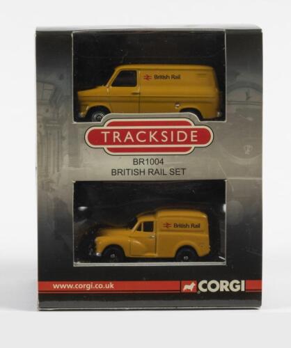 VEHICLE SET: A NOS 1:76 scale Corgi Trackside British Rail 4-Vehicle Set