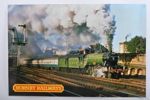 POSTER: A NOS Large Photo Poster depicting the LNER Flying Scotsman with double tender & Passenger Coaches W59CM x H40CM