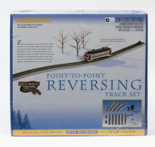 TRACK SET: A NOS sealed Bachmann HO scale Point-to-Point Reversing Track Set includes Track, Wall Power Pack & Variable Speed Controller