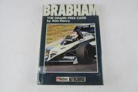 BRABHAM: 'Brabham - The Grand Prix Cars' hardcover book by Alan Henry. Jack and Geoff Brabham signatures