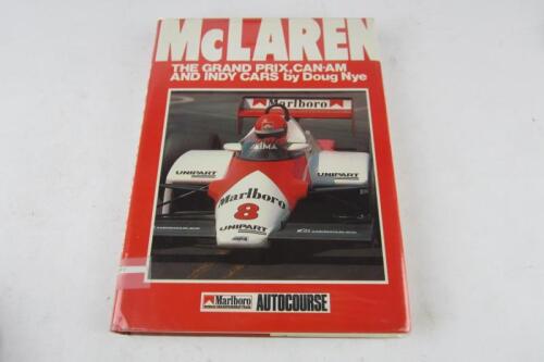 McLAREN: 'McLaren - The Grand Prix, Can-Am And Indy Cars' hardcover book by Doug Nye. Ron Dennis signature