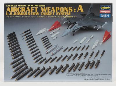 HASEGAWA: A NOS 1:48 scale Hasegawa Aircraft Weapons Sealed Model Kit