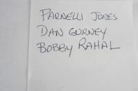 AMERICAN AUTO RACING: Two hardcover books detailing American Auto Racing. Dan Gurney, Parnelli Jones, Bobby Rahal signatures - 2