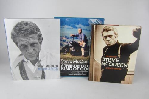 McQUEEN: Three hardcover books detailing the career of Steve McQueen. Marshall Terrill signature