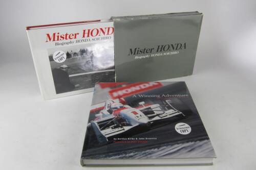 HONDA: Two hardcover books detailing the history of Honda