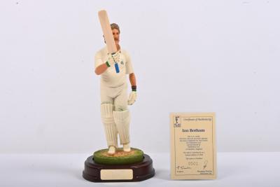 IAN BOTHAM: A 1:9 scale limited edition (0501/2500) cold cast porcelain resin figure of Ian Botham sculpted by Paul Szeiler for Endurance Ltd