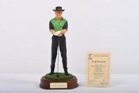 GREG NORMAN: A 1:9 scale limited edition (0057/5000) cold cast porcelain resin figure of Greg Norman&nbsp;sculpted by Paul Szeiler for Endurance Ltd
