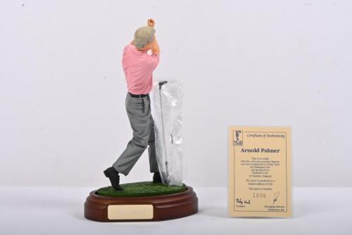 ARNOLD PALMER: A 1:9 scale limited edition (1898/2500) cold cast porcelain resin figure of Arnold Palmer&nbsp;sculpted by Philip Ward&nbsp;for Endurance Ltd