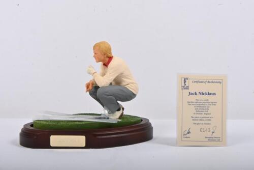 JACK NICKLAUS: A 1:9 scale limited edition (0143/2500) cold cast porcelain resin figure of Jack Nicklaus