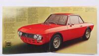 FULVIA: An original Lancia 'HF 1600 "lusso" colour sales brochure from 1960's/1970's - 2