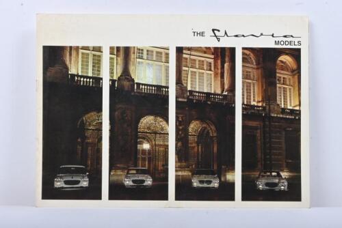 FLAVIA: A 1966 Lancia 'THE flavia MODELS' model range sales brochure