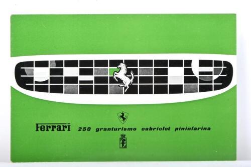 250 GT: A circa 1960 Ferrari 250 GT cabriolet by Pininfarina sales brochure