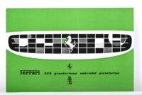 250 GT: A circa 1960 Ferrari 250 GT cabriolet by Pininfarina sales brochure
