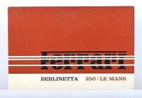 1963 FERRARI: Berlinetta 250 Le Mans brochure. Sought after Ferrari sales brochure