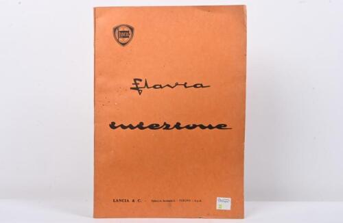 FLAVIA: An original First Edition 1966 LANCIA Flavia manual for models with fuel injection