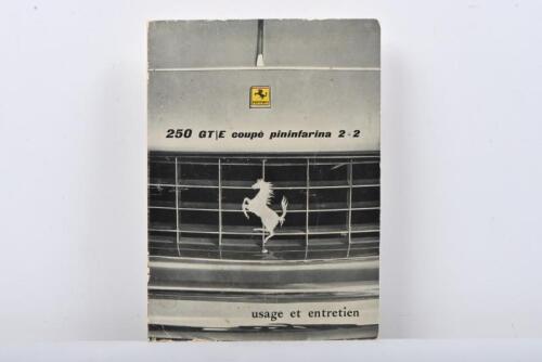250 GTE: An original March 1963 '250 GT/E coupe pininfarina 2+2 usage et entretien (use and maintenance)' manual (UPDATED PHOTOS)