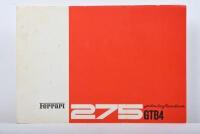 275 GTB4: An original 1967 Ferrari 275 GTB4 pininfarina SPARE PARTS CATALOGUE