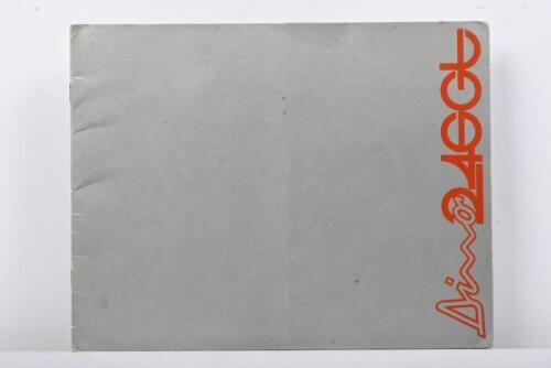 DINO 246GT: An original 1970 Ferrari Dino 246 GT sales brochure. Ferrari Print No.41/7