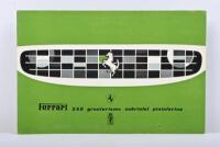 250 GT: A circa 1960 Ferrari 250 granturismo cabriolet by pininfarina sales brochure. Italian text