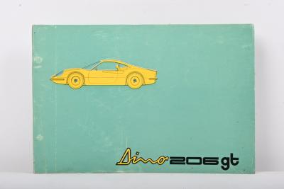 206gt: An original 1969 Ferrari Dino 206gt SPARE PARTS CATALOGUE. Ferrari Print Number N. 39/69