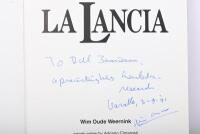 LA LANCIA: 'LA LANCIA' hardcover book by Wim Oude Weernink. Wim Oude Weernink signature - 2