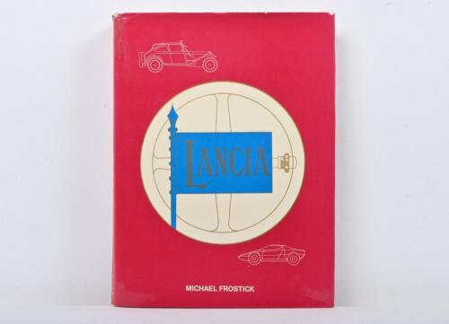 LANCIA: 'LANCIA' hardcover book by Michael Frostick. First published 1976