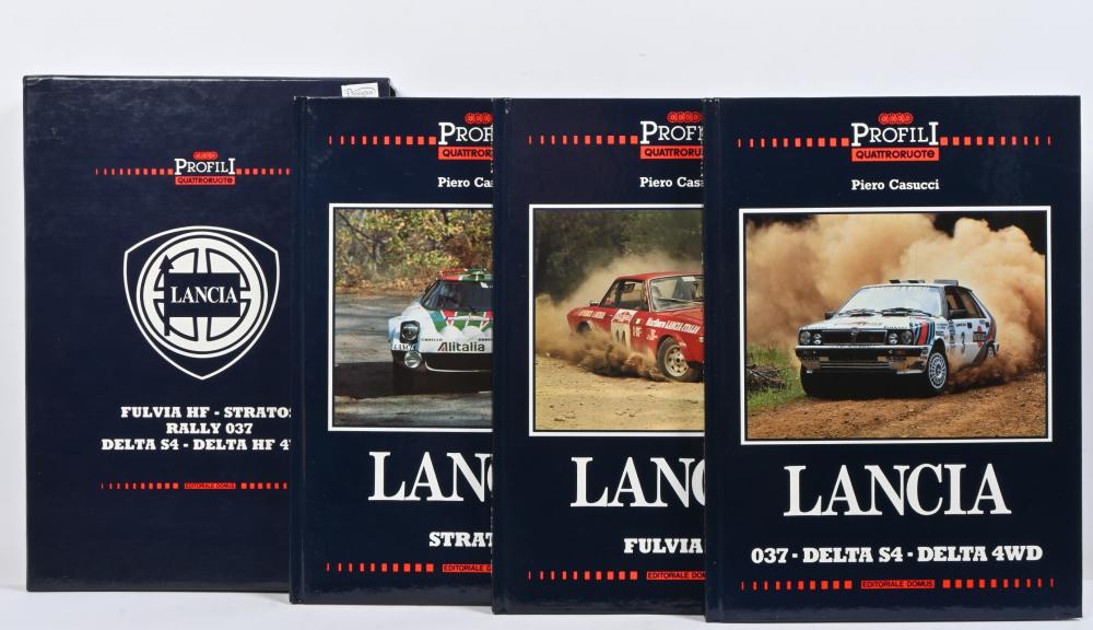 LANCIA: A three volume set, consisting of - 'PROFILI QUATTRORUOTE