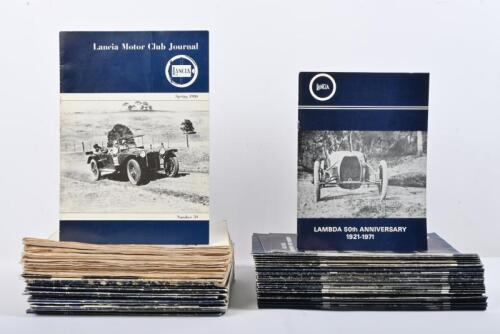 LANCIA JOURNAL: A collection of 'THE JOURNAL OF THE LANCIA MOTOR CLUB'. Year range of 1958 - 1992