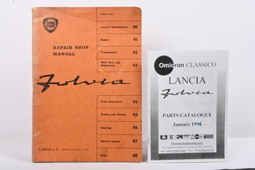 FULVIA: An original 1967 Lancia Fulvia REPAIR SHOP MANUAL