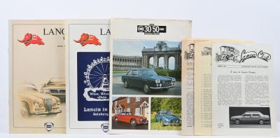 LANCIA CLUB: A collection of Lancia Club literature including 1980's Lancia Club newsletters and booklets