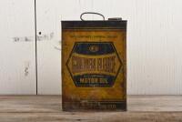 GOLDEN FLEECE: A circa 1940s Golden Fleece one imperial gallon tin, with Hex logo, marked to side "Domion Can Melb"