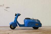 SILVER PIGEON: A circa 1960s Japanese friction powered tin model of a Silver Pigeon motorcycle, 24cm long - 2