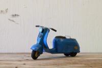 SILVER PIGEON: A circa 1960s Japanese friction powered tin model of a Silver Pigeon motorcycle, 24cm long - 3