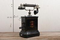 TELEFONE: A circa 1920s Danish JYDSK Telephon Aktieselskab hand crank telephone, no cord between receiver and base, untested, 32cm high