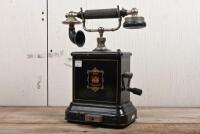TELEFONE: A circa 1920s Danish JYDSK Telephon Aktieselskab hand crank telephone, no cord between receiver and base, untested, 32cm high - 4